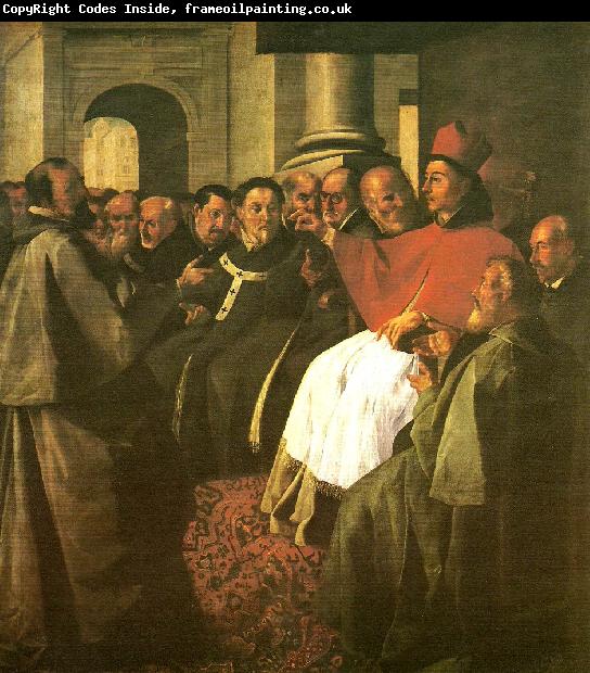 Francisco de Zurbaran buenaventura at the council of lyon